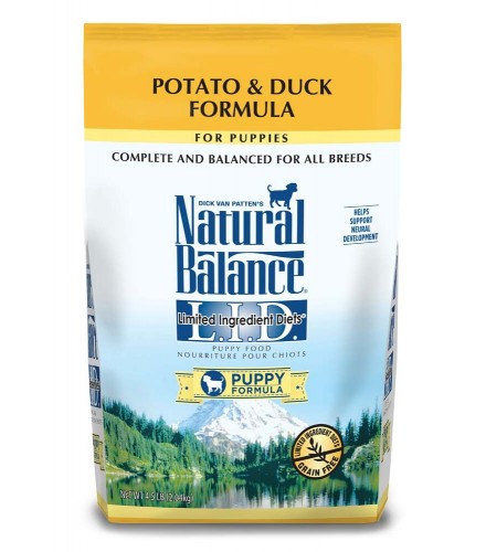 Natural Balance LID Potato & Duck Puppy Formula Dry Dog Food 4.5 Lbs